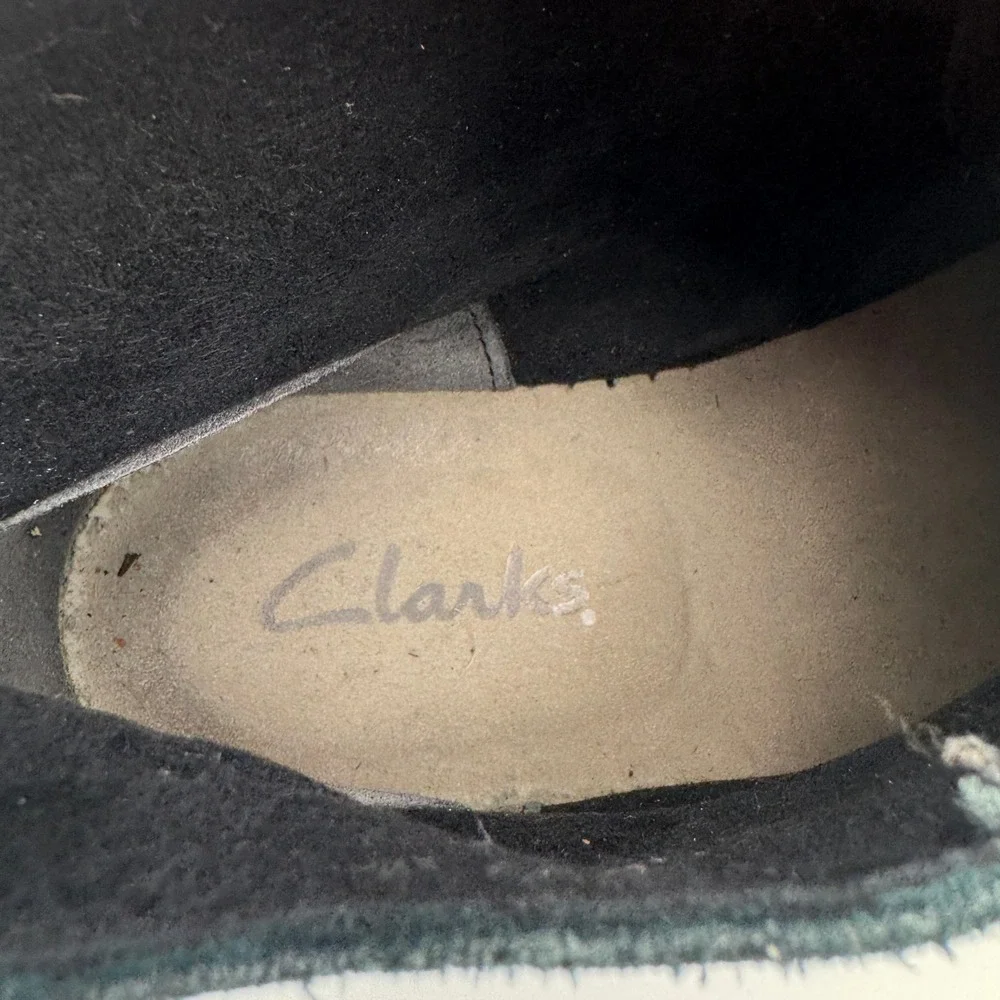 Clarks Bushacre 2 Mens 9.5 Black Suede Chukka Desert Boots 26082288